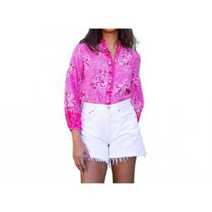 NEW BELL BY ALICIA BELL print marella top in fuschia